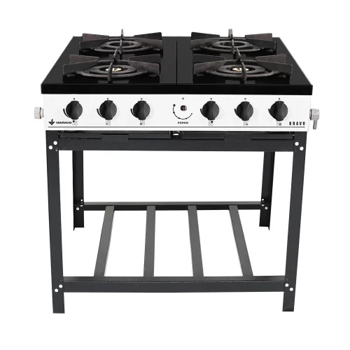 FOGÃO INDUSTRIAL BRAVO 4 BOCAS BRANCO – VENÂNCIO